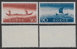 Norvegia Norway Norge 1963 North Postal Communication Mi N.494-495 Complete Set MNH ** - Unused Stamps