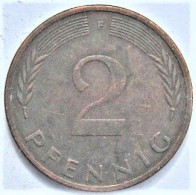 Pièce De Monnaie 2 Pfennig 1974 F - 2 Pfennig