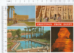 Egypt - Port-Said, Abu Simbel, Giza, The River Nile In Asswan - Tempel Von Abu Simbel