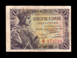 España Spain 1 Peseta Fernando II De Aragón 1943 Pick 126 Serie M Bc/Mbc F/Vf - 1-2 Peseten