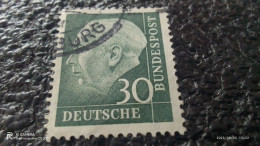 FEDERAL CUMHURİYETİ-1957       30PFG    DR. HEUSS    USED - Gebraucht