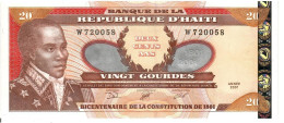 Haiti  P271A  20 Gourdes  2001  UNC - Haiti