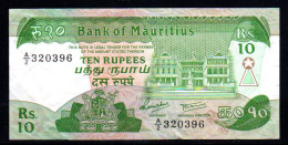 492-Maurice 10 Rupees 1985 A2 - Mauricio