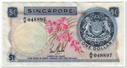 SINGAPORE,1 DOLLAR,1967,P.1a,aVF - Singapour