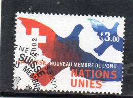 2002 Nazioni Unite - Ginevra  - La Svizzera Nuovo Membro Dell'ONU - Usados