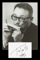 Toots Thielemans (1922-2016) - Belgian Jazz Musician - Signed Card + Photo - 1984 - Cantantes Y Musicos