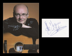 Jacques Stotzem - Belgian Jazz Guitar Player - Signed Sketch + Photo - 2014 - Cantantes Y Musicos