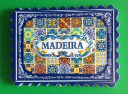 Archipelago Madeira Island Traditional Portugal Azulejo Souvenir Fridge Magnet - Tourisme