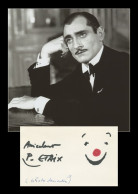 Pierre Étaix (1928-2016) - Cinéaste & Acteur - Rare Dessin Signé + Photo - 1978 - Acteurs & Toneelspelers