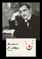 Pierre Étaix (1928-2016) - Cinéaste & Acteur - Rare Dessin Signé + Photo - 1978 - Attori E Comici 