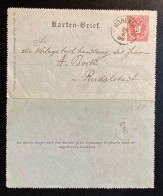 Österreich 1886 - 1918 Kaiserreich Ganzsache Kartenbrief Mi. K Bb Gestempelt/o HOHENBERG - Cartas-Letras