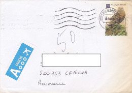 RED KITE BIRD, STAMP ON COVER, 2010, BELGIUM - Briefe U. Dokumente