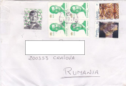 KING FELIPE VI, ARCHITECTURE, STAMPS ON COVER, 2022, SPAIN - Briefe U. Dokumente