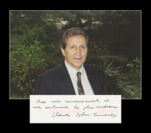 Claude Cohen-Tannoudji - French Physicist - Back Signed Photo - Nobel Prize - Inventori E Scienziati