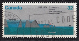 CANADA 909,used,falc Hinged - Islands