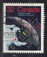 CANADA 945,used,falc Hinged - Amérique Du Nord
