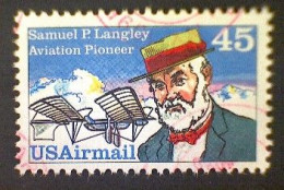 United States, Scott #C118, Used(o) Airmail, 1988, Langley And His Aerodrome, 45¢, Multicolored - 3a. 1961-… Usati