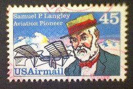 United States, Scott #C118, Used(o) Airmail, 1988, Langley And His Aerodrome, 45¢, Multicolored - 3a. 1961-… Used