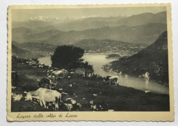 LUGANO DALLE ALPI DI LANZO 1936 - VIAGGIATA FG - Lugano