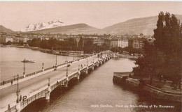 SUISSE - Genève - Pont Du Mont-Blanc Et Ile Rousseau - Carte Postale Ancienne - Genève