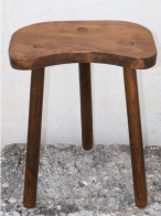 -ANCIEN TABOURET BANC TRIPODE BOIS BANC DE BERGER DE TRAITE Ou AUTRE Déco XXe   E - Autres & Non Classés