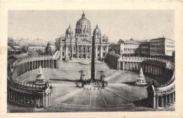 ITALIE - Roma - Piazza E Basilica Di S. Pietro - Carte Postale Ancienne - Piazze