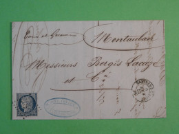 BX10 FRANCE  BELLE LETTRE RR 1852  CASTRES A MONTAUBAN +CERES N°4 +  +AFF. INTERESSANT +++ + - 1849-1850 Ceres