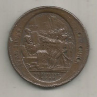 Médaille De Confiance De CINQ SOLS, Monneron Frères , Négociant à PARIS, 1792, L'an IV De La Liberté, Frais Fr 2.75 E - Profesionales / De Sociedad