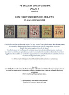 ZANZIBAR EPISODE 4 :1894 LES PROVISOIRES DU SULTAN (Etude SAGE- V8) - Storia Postale