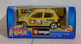 I116142 BURAGO 1/43 Serie Street Fire - Renault Clio Cup '98 - Box - Burago