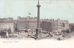 LONDON TRAFALGAR SQUARE, HORSE CARRIAGE, PEOPLE - Trafalgar Square