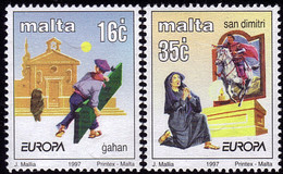 Malte - Europa CEPT 1997 - Yvert Nr. 987/988 - Michel Nr. 1012/1013  ** - 1997