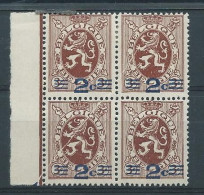N° 315**/*  EN BLOC DE 4 AVEC PLI ACCORDEON - 1929-1937 Heraldic Lion