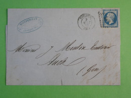 BX10 FRANCE  BELLE LETTRE   1860 MONTFERRAND TOULOUSE AUCH  +N°14   +AFF. INTERESSANT +++ + - 1853-1860 Napoléon III