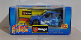 I116202 BURAGO 1/43 Serie Street Fire - Renault Super Clio - Box - Burago