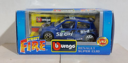 I116230 BURAGO 1/43 Serie Street Fire - Renault Super Clio - Box - Burago