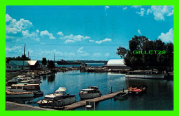 BROCKVILLE, ONTARIO - THE SMALL BOAT HARBOUR AND YACHT CLUB - TRAVEL IN 1964 - PUB. BY THE GANANOQUE REPORTER - - Brockville