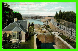 OTTAWA, ONTARIO - RIDEAU CANAL LOCKS - TRAVEL IN 1907 -  CANADIAN SOUVENIR CARDS - W.G. MACFARLANE, PUB. - - Ottawa