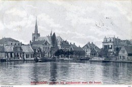 Boskoop Kerk,boot,binnenvaart AM3964 - Boskoop