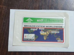 United Kingdom-(BTP270)-BROADSYSTEM WORLD WIDE-(293)(5units)(405K-cod Inclosed)(tirage2.500)(Price Cataloge-4.00£-mint) - BT Privé-uitgaven