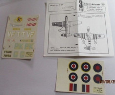 823 Pour Collectionneurs Avertis : Décals MARQUE ABT Années 60/70 : 1/48e N°35 P-51B USAAF ET RAF Shangri-La - Aviones