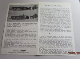 823 Pour Collectionneurs Avertis : Notice Seule DECALS ABT Années 60/70 : N°14 LES ME 109 DE LA JG27 MARSEILLE - Airplanes