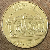 74 LES GETS MANÈGE DE CHEVAUX DE BOIS MDP 2017 MÉDAILLE SOUVENIR MONNAIE DE PARIS JETON TOURISTIQUE MEDALS TOKENS COINS - 2017