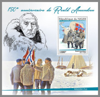 NIGER 2022 MNH Roald Amundsen S/S - OFFICIAL ISSUE - DHQ2331 - Explorateurs & Célébrités Polaires