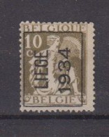 BELGIË - PREO - Nr 285 A  (Ceres) - LIEGE 1934 - (*) - Typos 1932-36 (Cérès Et Mercure)