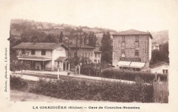 La Giraudière , Brussieu * Gare De Courzieu Brussieu * Hôtel Du Commerce REISSIER * Ligne Chemin De Fer Rhône - Andere & Zonder Classificatie