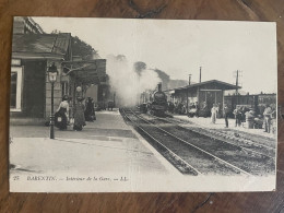 CPA Barentin - Intérieur De La Gare  Texte Au Dos - Barentin