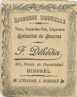 - Seine Maritime -ref-C553- Bihorel - Etiquette Souple - Epicerie Nouvelle F. Dehédin - Beurres -50 Route Nationale - - Bihorel