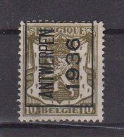BELGIË - PREO - Nr 313 A - ANTWERPEN 1936 - (*) - Sobreimpresos 1936-51 (Sello Pequeno)