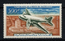 Mauritanie - YV PA 23 N** MNH Luxe , Air Mauritanie , Avion Au Dessus De L'aeroport De Nouakchott - Mauritanie (1960-...)